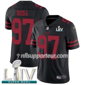 Maillot Homme San Francisco 49ers Nick Bosa 97 Nike Noir 2020 Super Bowl LIV